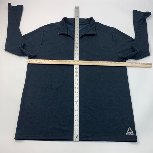 Reebok Crossfit Shirt Mens XL Extra Large Charcoal 1/4 Zip Pullover Activewear - Picture 6 of 10
